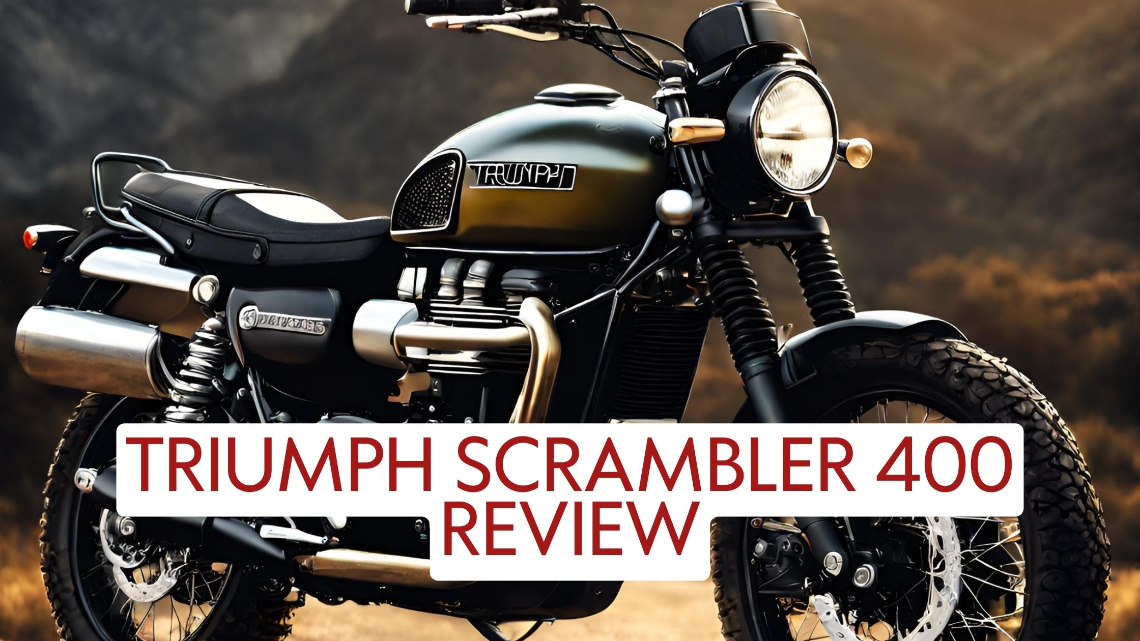 Triumph Scrambler 400 X Review