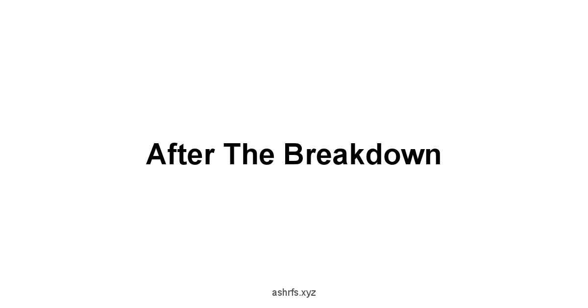 After the Breakdown