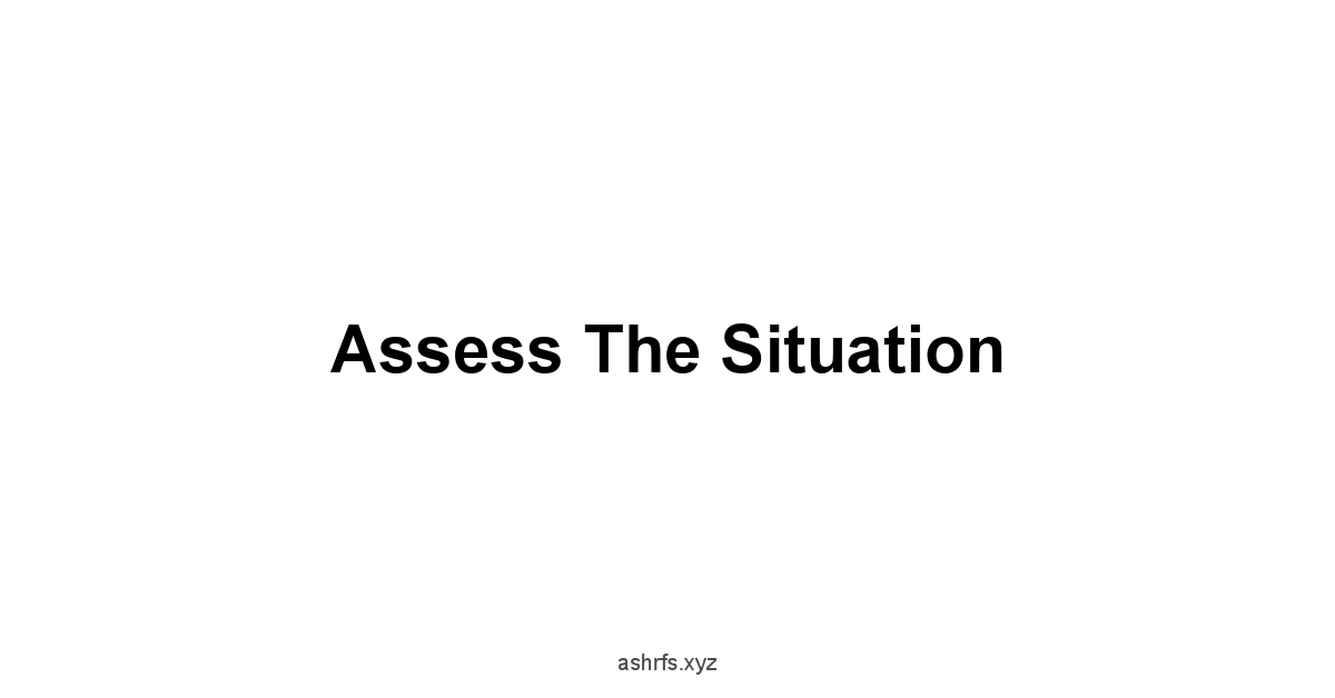 Assess the Situation