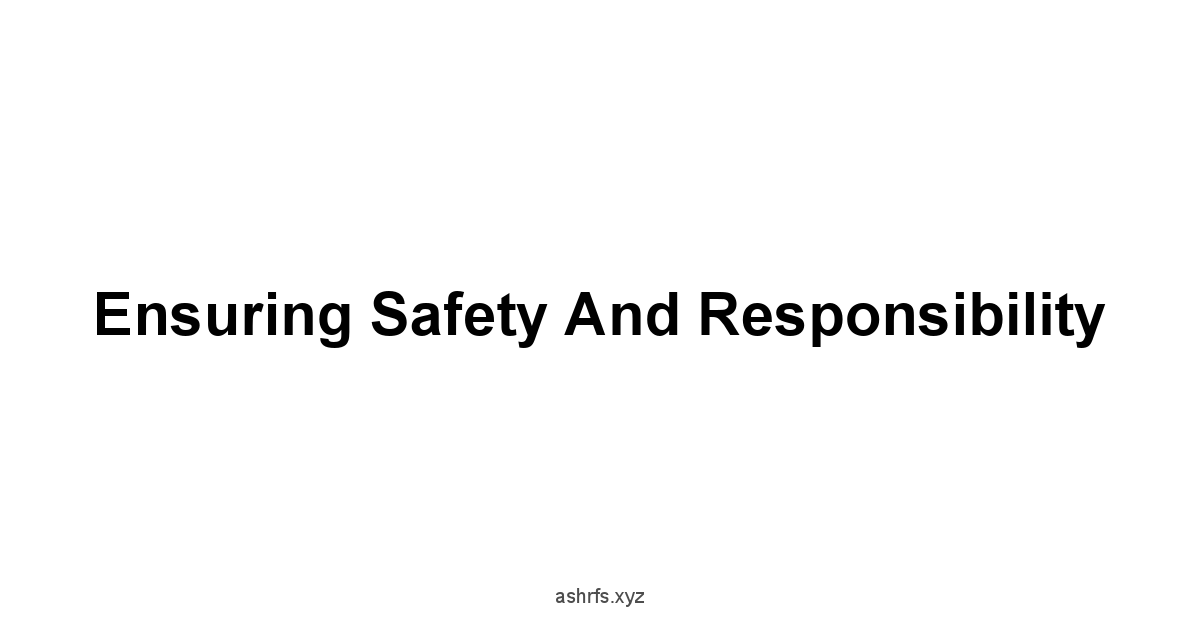 Ensuring Safety and Responsibility