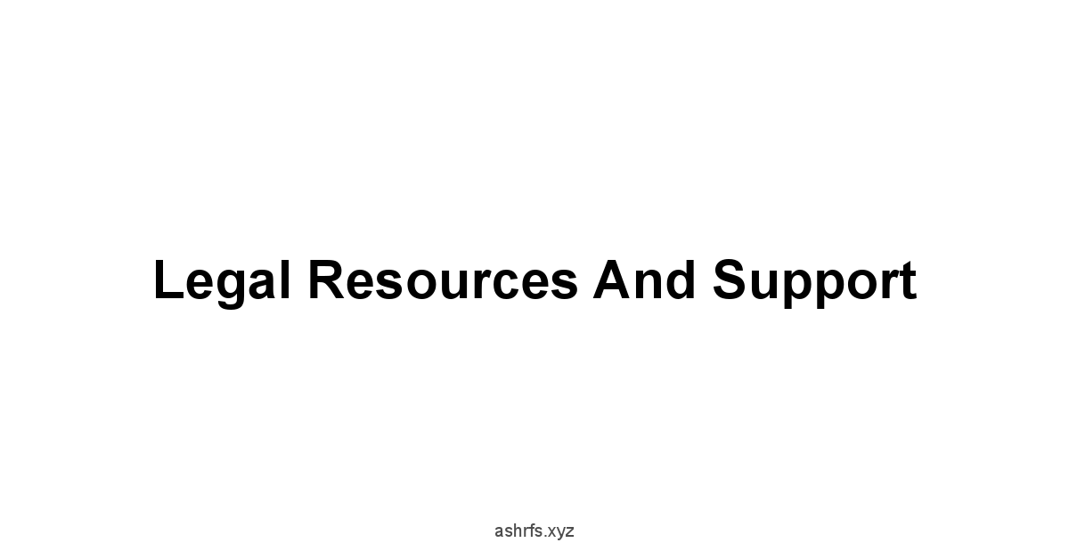 Legal Resources and Support