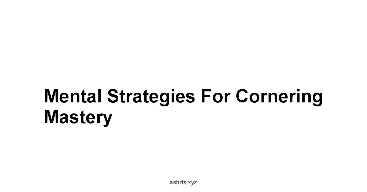 Mental Strategies for Cornering Mastery