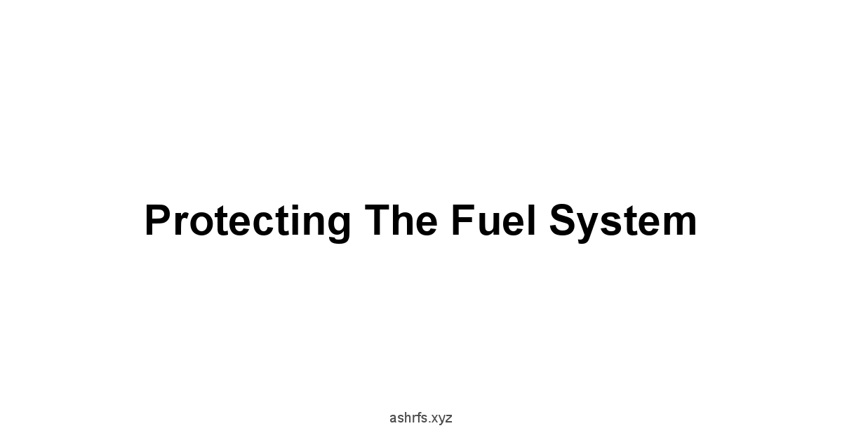 Protecting the Fuel System