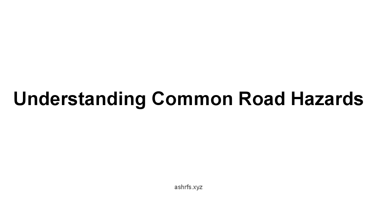 Understanding Common Road Hazards